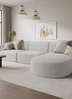 Coltar 4 locuri Shane chenille L266 cm