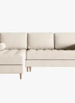 Coltar extensibil 5 locuri Gobi catifea L240 cm