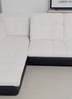 COLTAR EXTENSIBIL CALY 3 SEZLONG STANGA PIELE ECOLOGICA