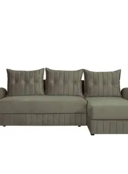 Coltar Extensibil Dreapta Chic, 5 Locuri, Lada Depozitare, Bej, 273 Cm