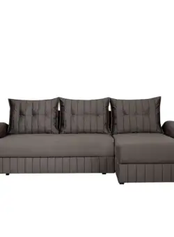 Coltar Extensibil Dreapta Chic, 5 Locuri, Lada Depozitare, Gri, 273 Cm