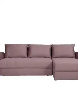 Coltar Extensibil Dreapta Trendy, 5 Locuri, Lada Depozitare, Roz, 275 Cm