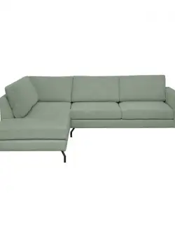 Coltar fix EMIL D, cu arcuri, colt stanga, verde, 268x204x75 cm