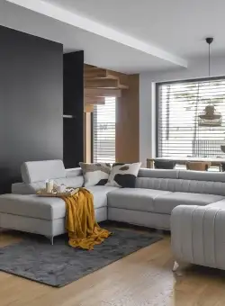 Coltar living extensibil Louis – L340 x l202 x h92 cm