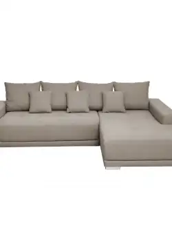 Coltar MARIBO extensibil, cu arcuri si lada depozitare, colt dreapta, bej, 280x204x92 cm