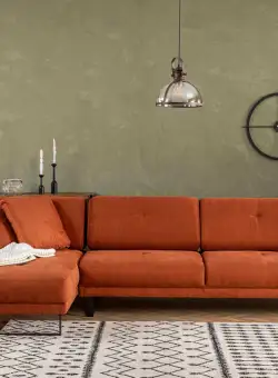 Coltar Mustang Large pe stanga portocaliu