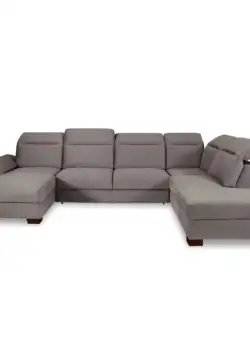 Coltar U Extensibil Cu Lada Dax, Dreapta, Gri, 375 Cm