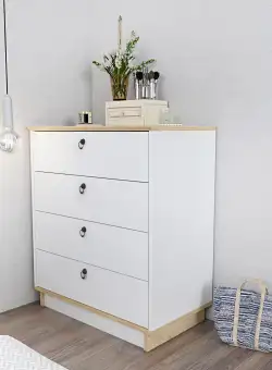 Comoda Asa, Alb, 72x83,1x42 cm