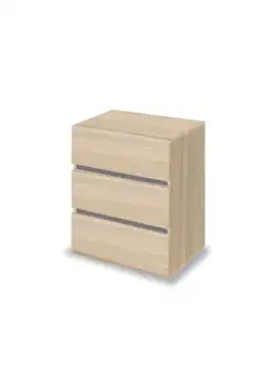 Comoda cu 3 sertare KK2, sonoma, 50x40x60 cm