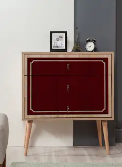 Comoda Trio Dresser 10, Sonoma, 90x40x80 cm