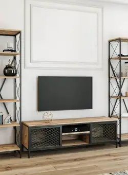 Comoda TV Bloon, Stejar, 50x180x35 cm