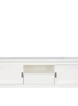 Comoda Tv Cu 2 Usi Si 1 Sertar Verona Bianco Alb, 154 Cm
