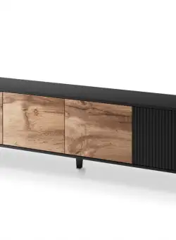 Comoda TV Random RTV-3 stejar wotan/negru