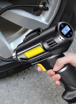 Compresor portabil multifunctional, 12V, 10 bari, afișaj digital LED, alimentare la bricheta masinii