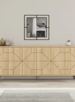 Consola Dune stejar L183 cm - H77,4 cm