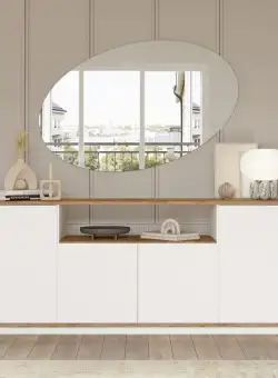 Consola FR15-AW MDF alba L180 cm - H75 cm