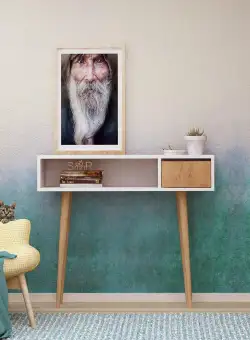 Consola Kiogi, Stejar, 100x94x30 cm