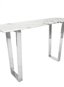 Consola Madera marble silver – H76 cm