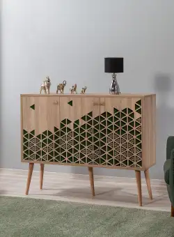 Consolă MEGA-121 Console 1, Stejar Sonoma, 90x60x120 cm