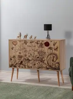 Consolă MEGA-121 Console 8, Stejar Sonoma, 90x60x120 cm