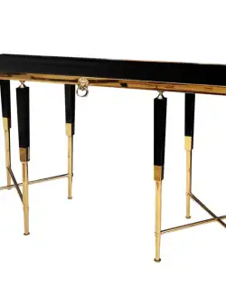 Consola Monaco negru/gold – H85 cm