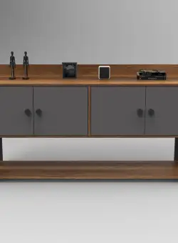 Consola Yakisikli 4 usi, Nuc, 180 x 94 x 85 cm