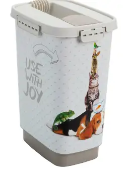 Container hrana animale companie plastic imprimeu Rotho Cody Pet Joy 10 L