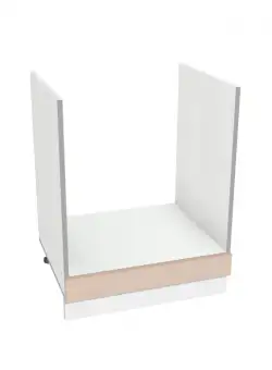 Corp inferior 60 pentru cuptor YANA, corp alb, fronturi kiruna + alb, 60x50x77 cm