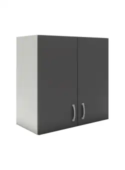 Corp Superior Karo, 2 Usi, Antracit/Alb, 60 x 30 x 60 cm