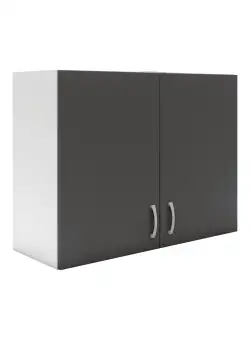 Corp Superior Karo, 2 Usi, Antracit/Alb, 80 x 30 x 60 cm