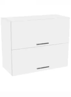 Corp suspendat 80 YANA, 2 usi rabatabile, corp alb, fronturi alb, 80x30x60 cm