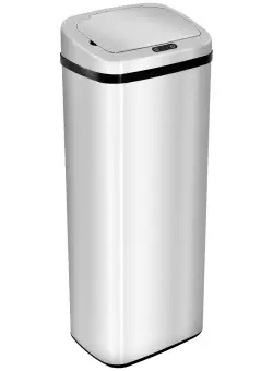 Cos de gunoi cu senzor si infrarosu,din inox HOMCOM, 50L | AOSOM RO