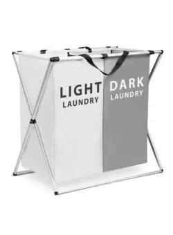 Cos de rufe - din material textil, cu cadru metalic pliabil - 57,5 , , x 36,5 x 58 cm