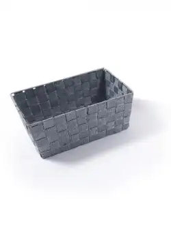 Cos din plastic, gri inchis, 13x30x20 cm