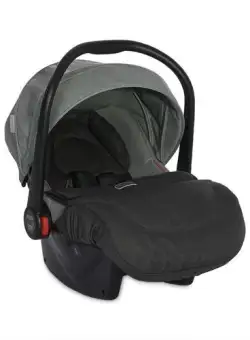 Cosulet auto Lorelli Pluto, 0-13 Kg, Grupa 0+, Varsta 0-12 luni, maner reglabil, copertina detasabila, suport spate si cap, centura prindere in 3 puncte, Iceberg Green