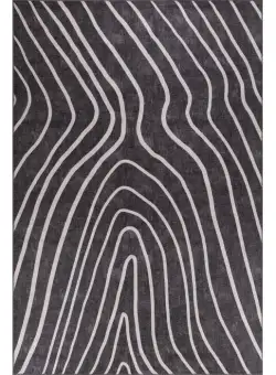 Covor Artloop Funk 421, negru si alb, 210x310 cm