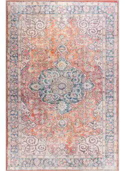 Covor Blues Vintage 418, portocaliu si albastru, 230x330 cm