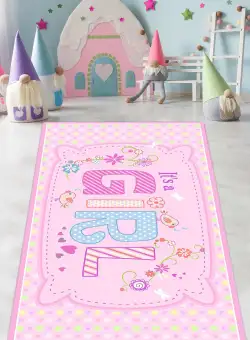 Covor de Copii It's A Girl, Multicolor