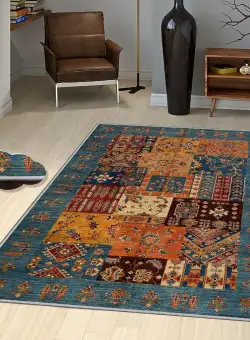 Covor de Hol,Bucatarie Rustic, Lavabil, Antiderapant, Multicolor