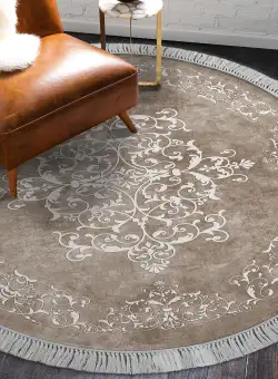 Covor de Hol Rotund, Lavabil, Antiderepant