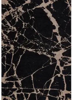 Covor de living / dormitor Maze Home SMART, Negru - Auriu