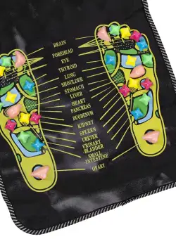 Covor de masaj prin presopunctura , pentru picioare, lungime 135x35cm, Negru