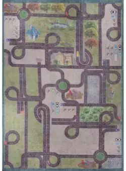 Covor Dokuma Trafic 107, multicolor, 140x190 cm