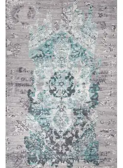 Covor Fusion Modern 198, gri si albastru, 150x230 cm