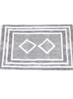 Covor Vintage, bumbac 100%, albastru, 140x200 cm