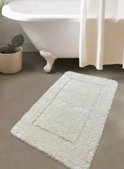 Covoras baie Wolle, Ecru, 100% bumbac, 80 x 130 cm