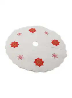 Covoras rotund pentru brad, alb, ,Œ 60 cm