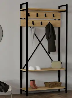 Cuier Alfa, Stejar, 90x180x34 cm