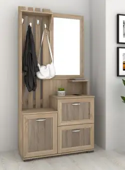 Cuier CARLA, sonoma + trufe, 100x37x200