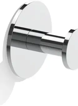 Cuier de baie Decor Walther Basic prindere fara gauri crom